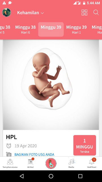 flek belum kontraksi intens