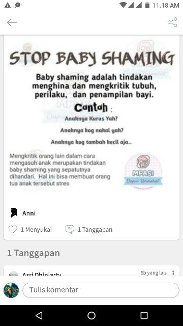 curhat masalah baby shaming..