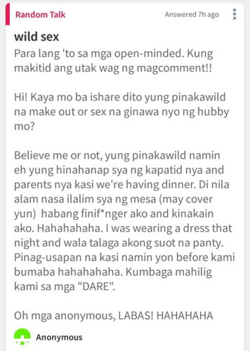 grabe si ate ghorl hahahaha