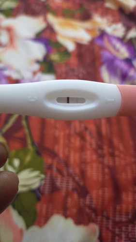 why do my pregnancy test turn white