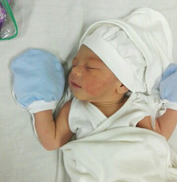 Finally meet's my Little warrior ?