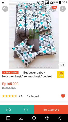 bingung - lebih penting bedcover/bath tub bayi?