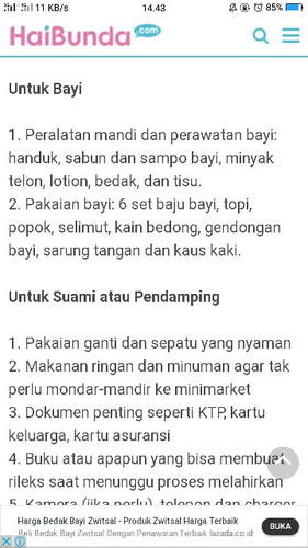 Persiapan Melahirkan
