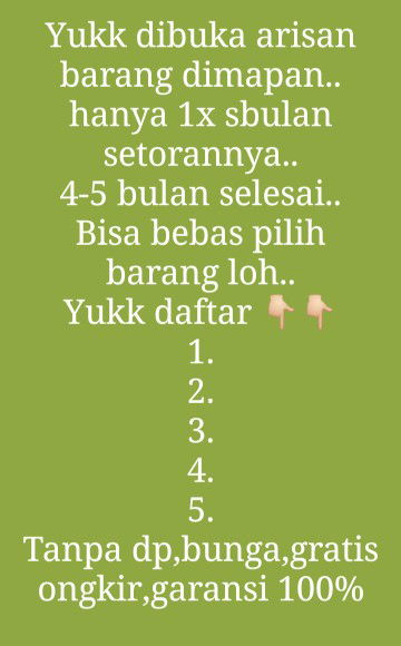 Arisan barang berbasis online