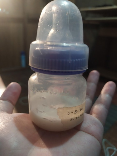 Pumped breastmilk..