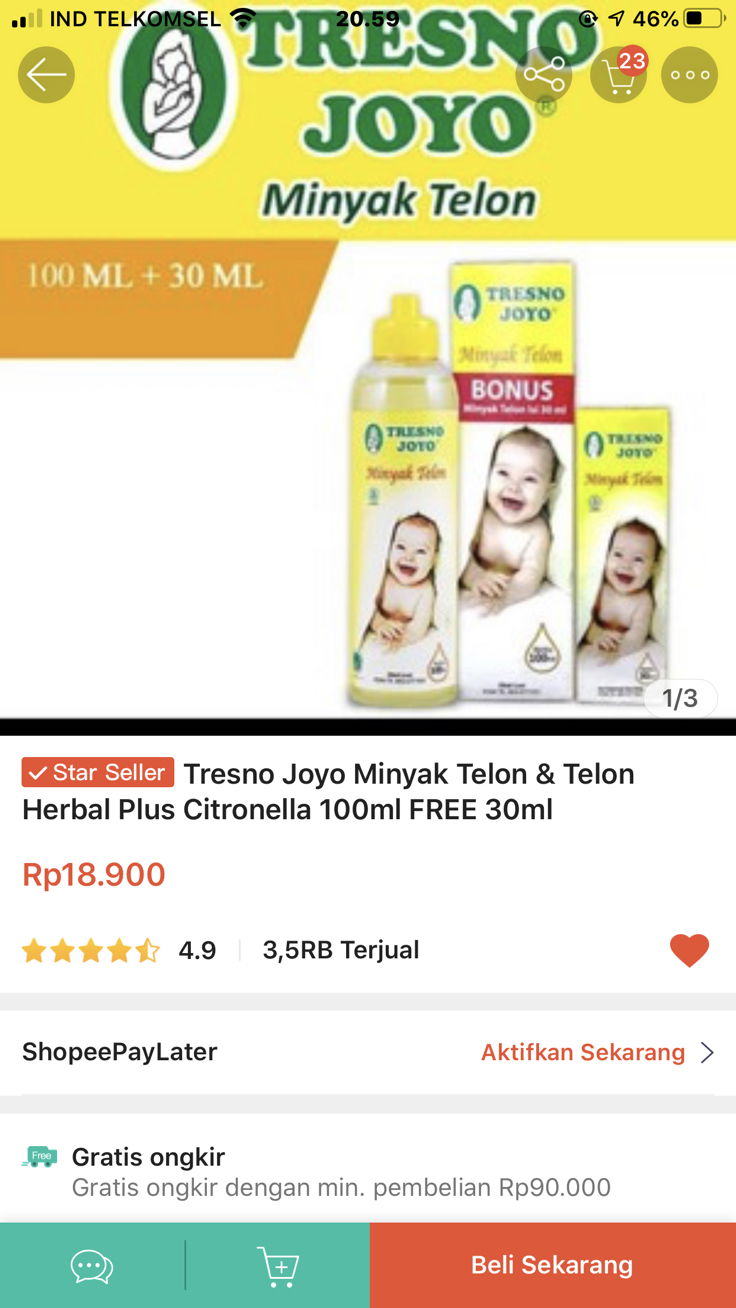 Minyak telon ?!