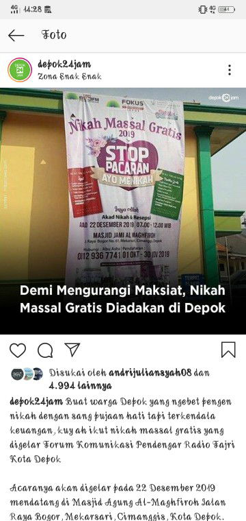 nikah gratis dan makeup gratis