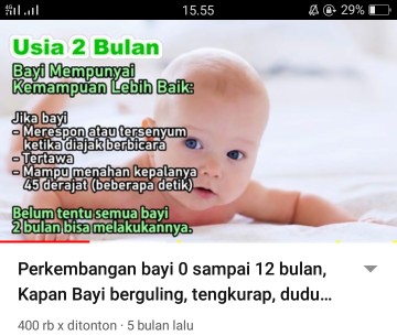 perkembangan anak usia 2 bulan