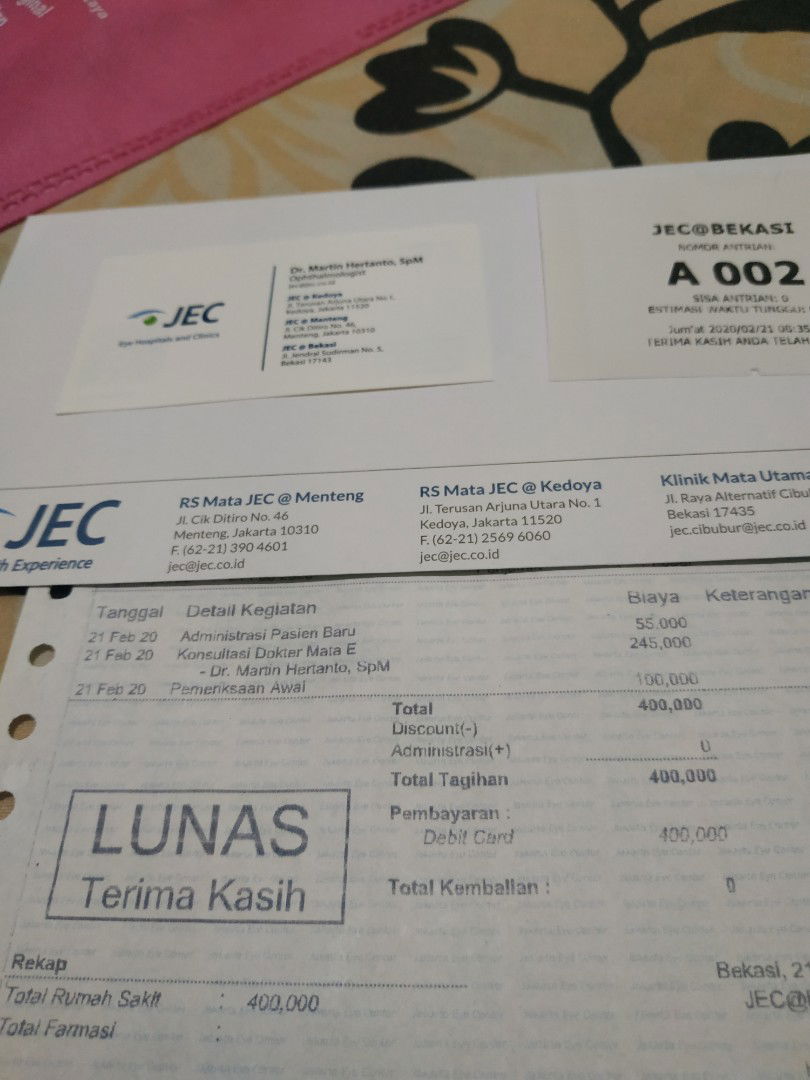 Pengalaman cek retina mata