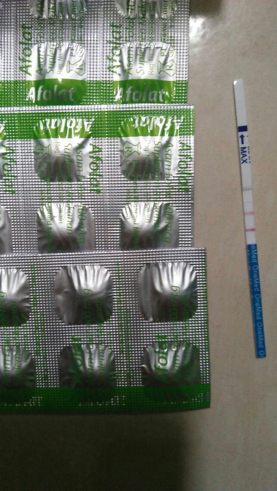 dengan minum asam folat