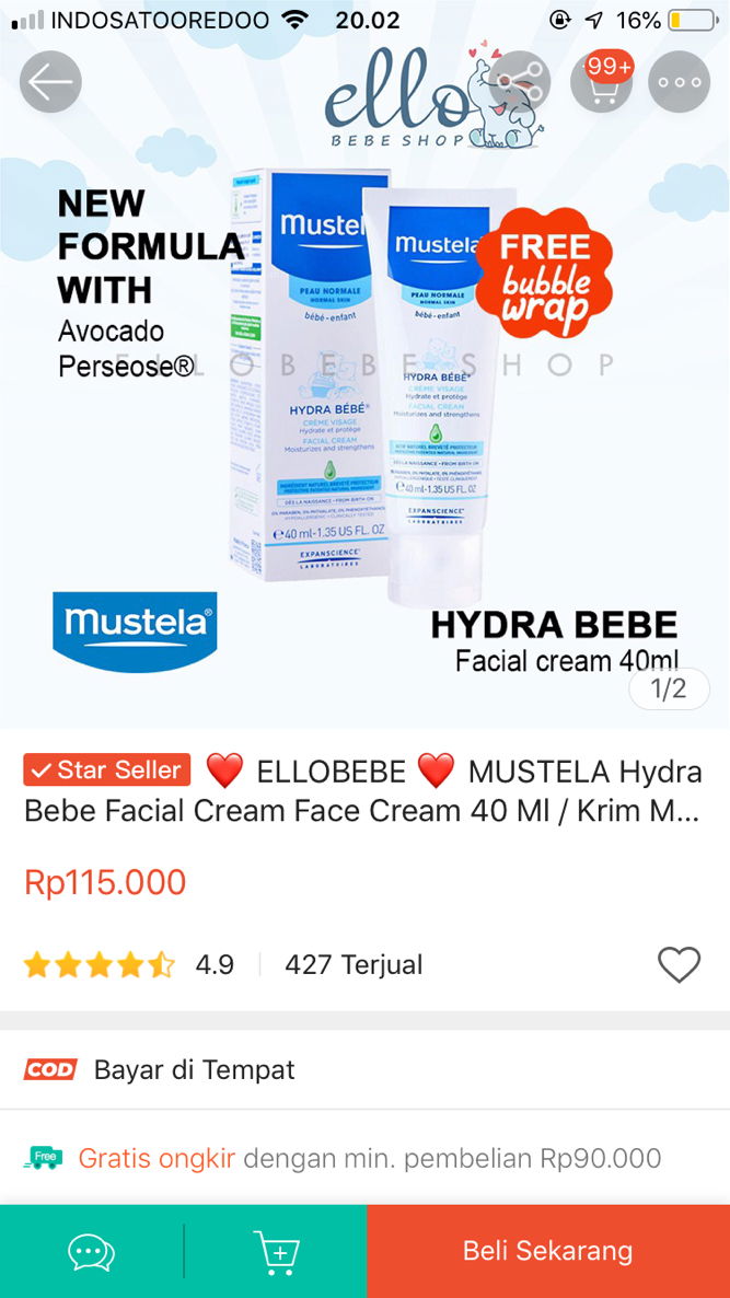 Cream bayi