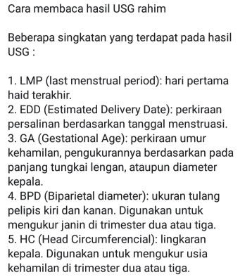 cara mengetahui hasil USG, cuma info aja bund..
