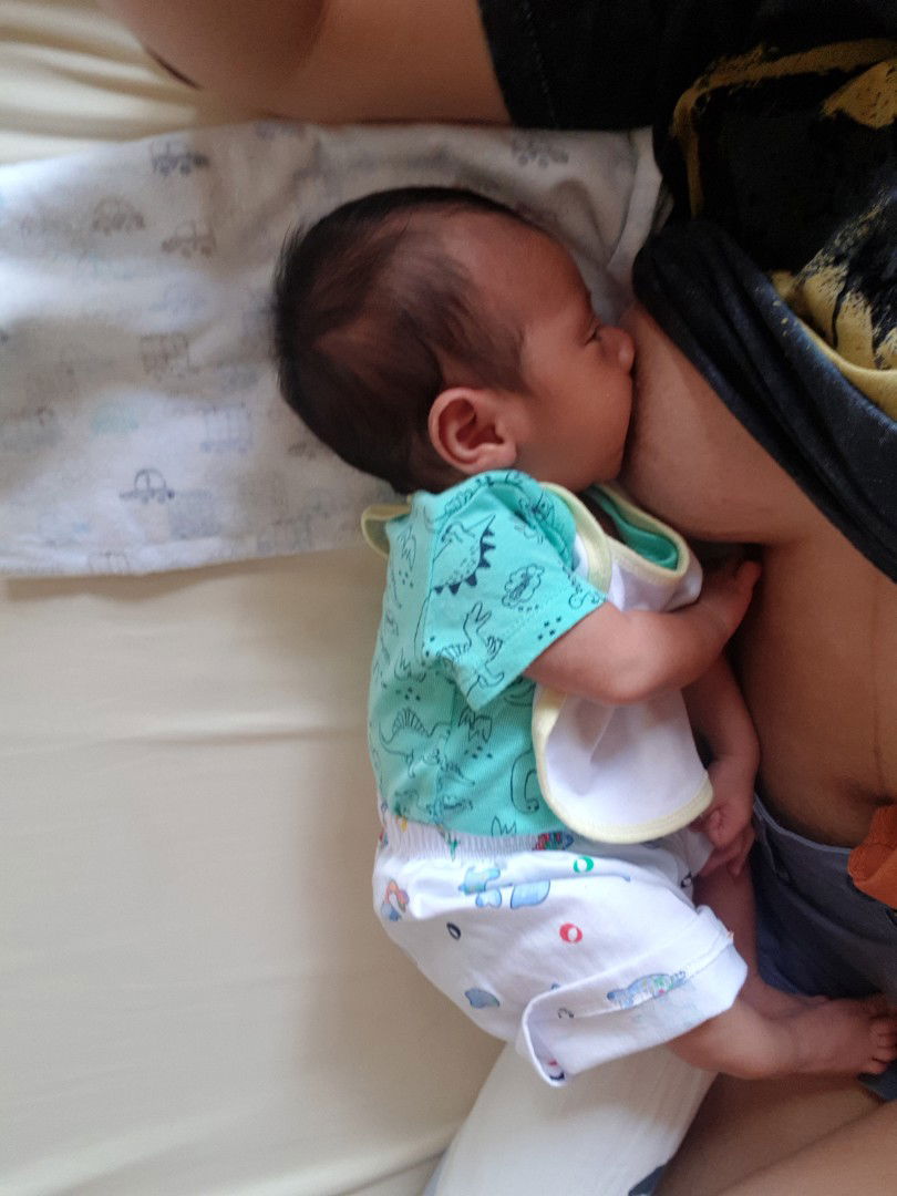 Side Lying. LO is 5weeks old