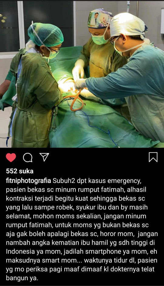 BAHAYA RENDAMAN AKAR RUMPUT FATIMAH, RAHIM JADI ROBEK.