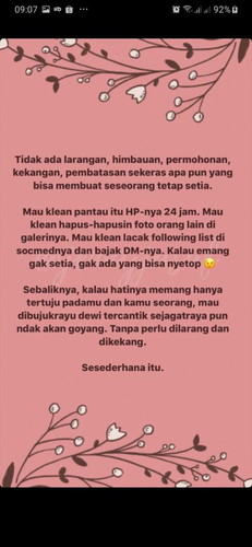 Dia melakukannya karena bisa dan karena mau.