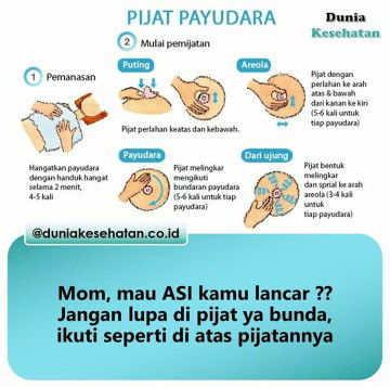 pijat payudara untuk memperbanyak asi