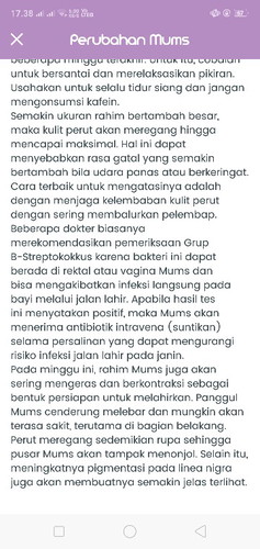 ada yg pernah tes kadar bakteri b-streptococus pas 34-35 week ini??
