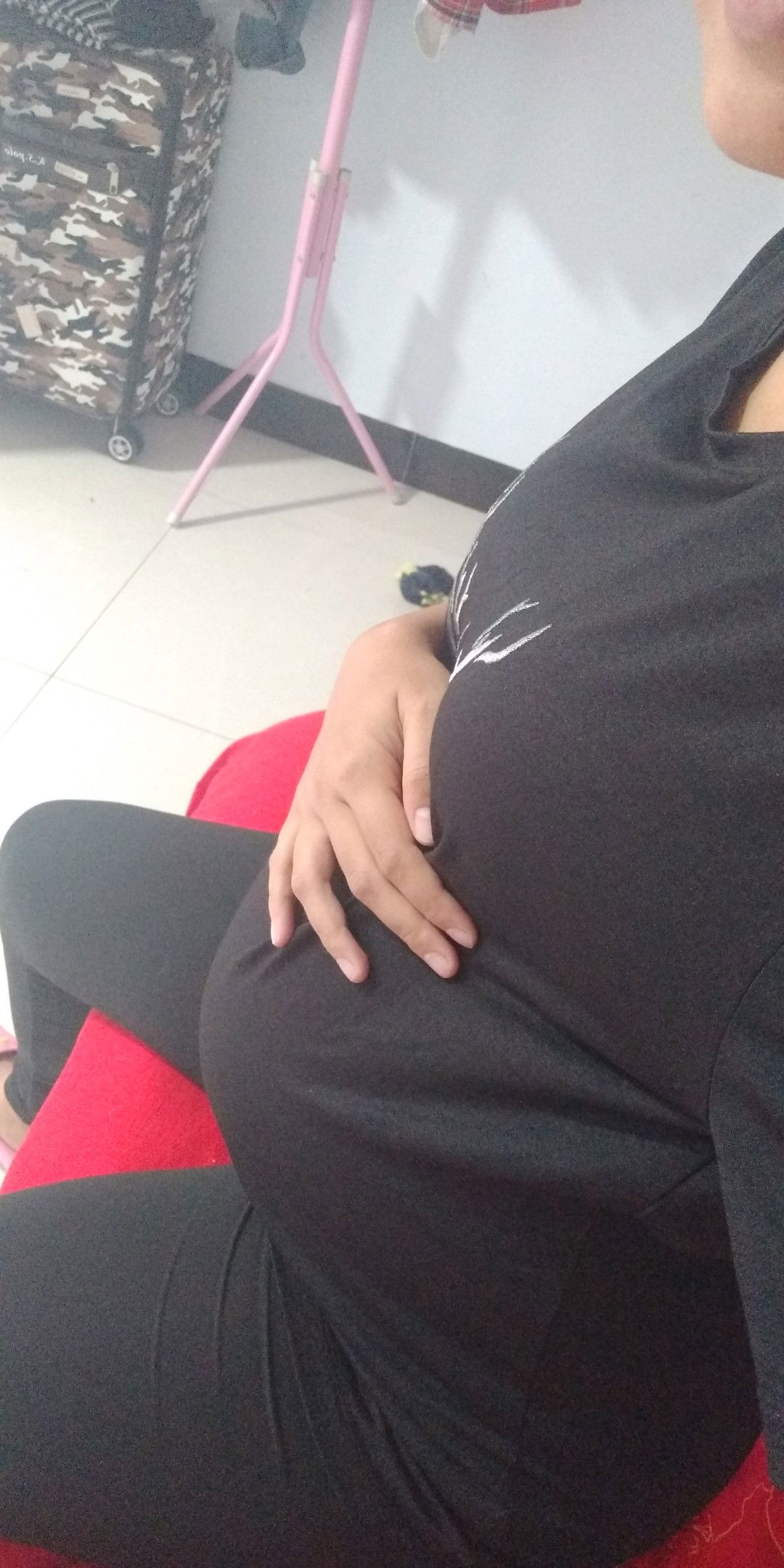 janin aktif bergerak di daerah vagina