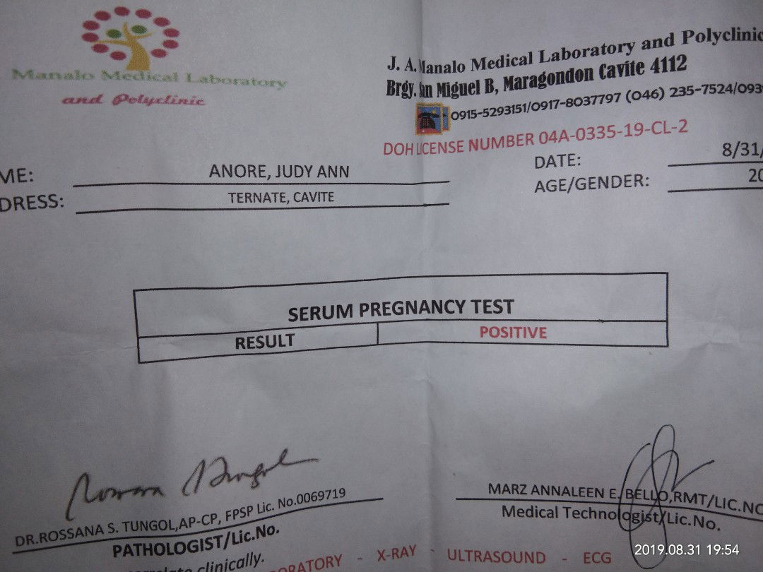 SERUM PREGNANCY TEST