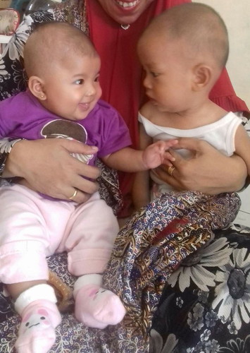 my little daughter and my little brother