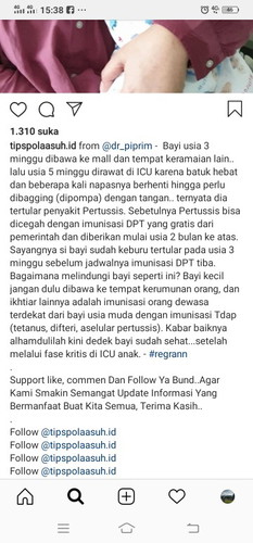 Bayi 3 minggu dibawa ke mall