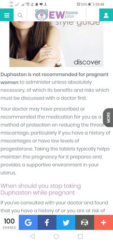 Hi Ask Ko Lang Kung NG Reseta Dn Ob Nyo NG Duphaston Nung 1st Trimester Nyo
