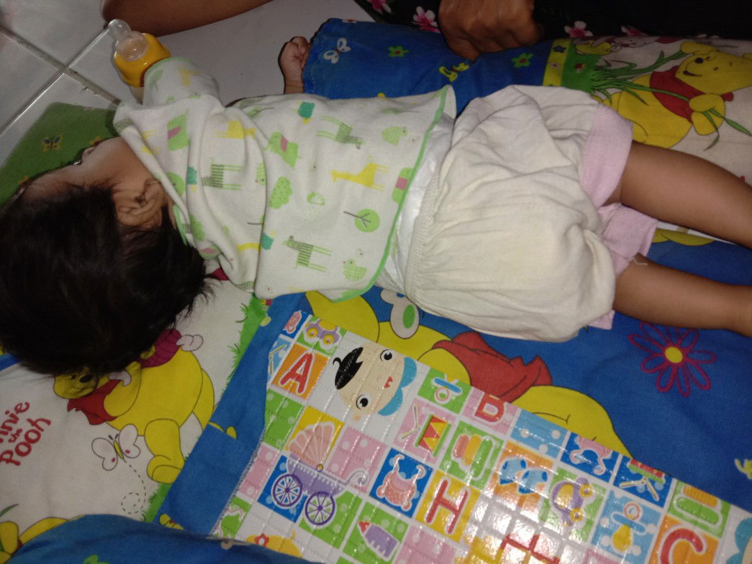 baby 55 harii belajar tengkurep