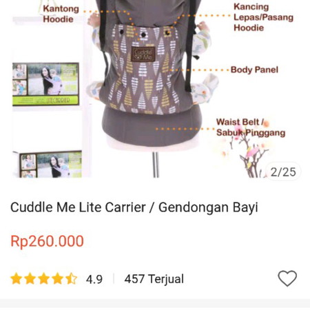 cuddle me lite carrier