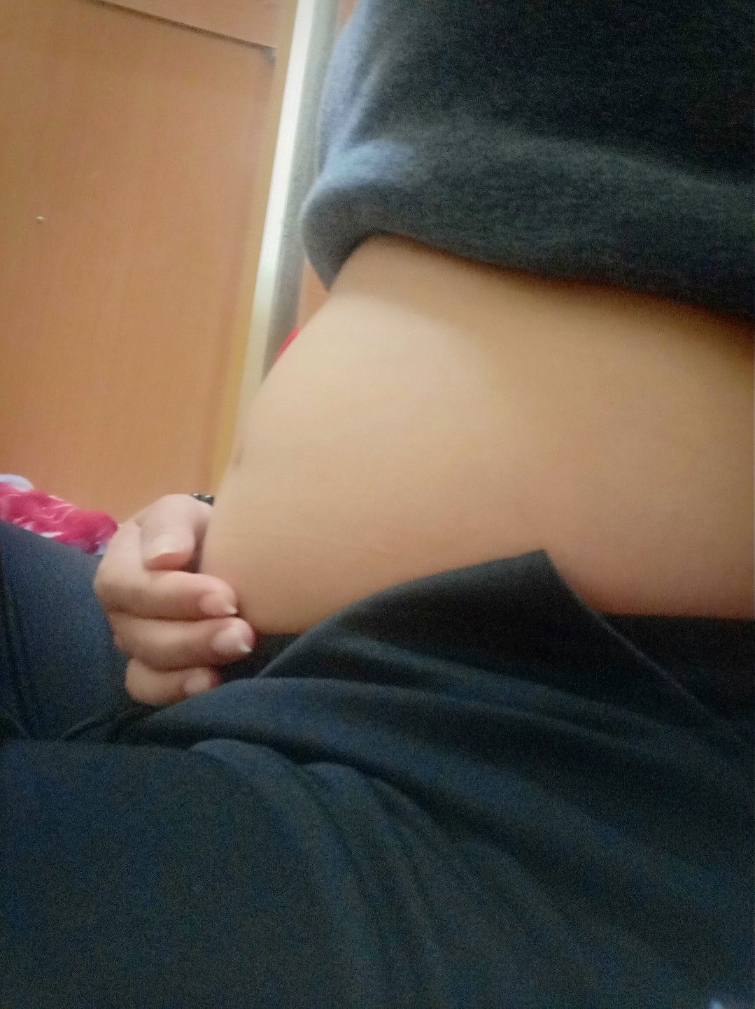 ท้องออกชัดมาก