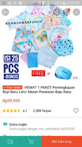 perlengkapan bayi