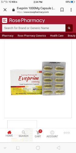 Evening primrose oil eveprim 1000mg