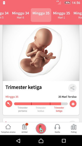 Tak sabar ingin brtemu Buah hatiku