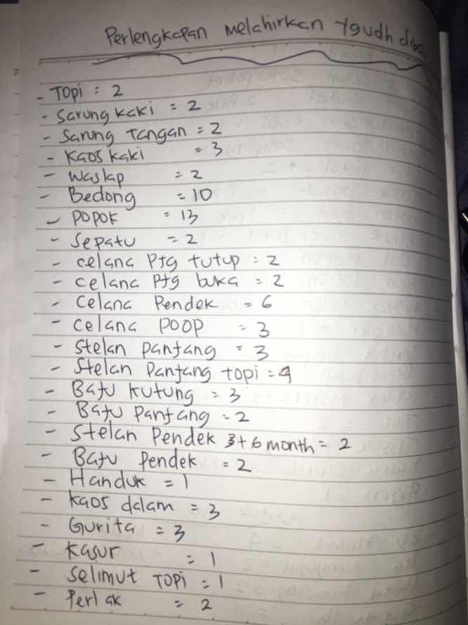 Perlengkapan melahirkan