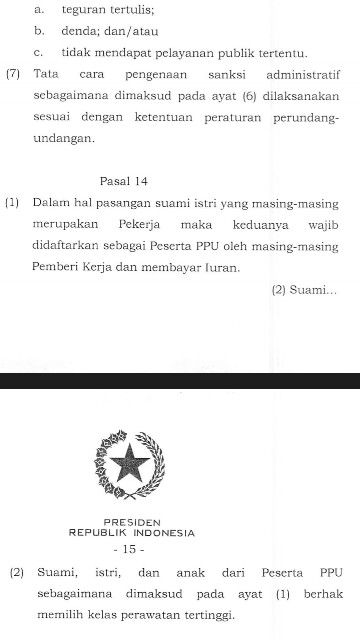 kenaikan fasilitas kelas BPJS