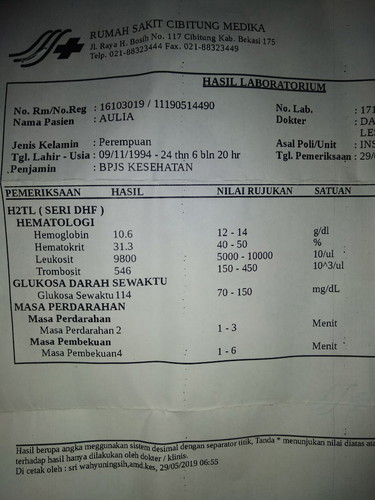 hasil HB