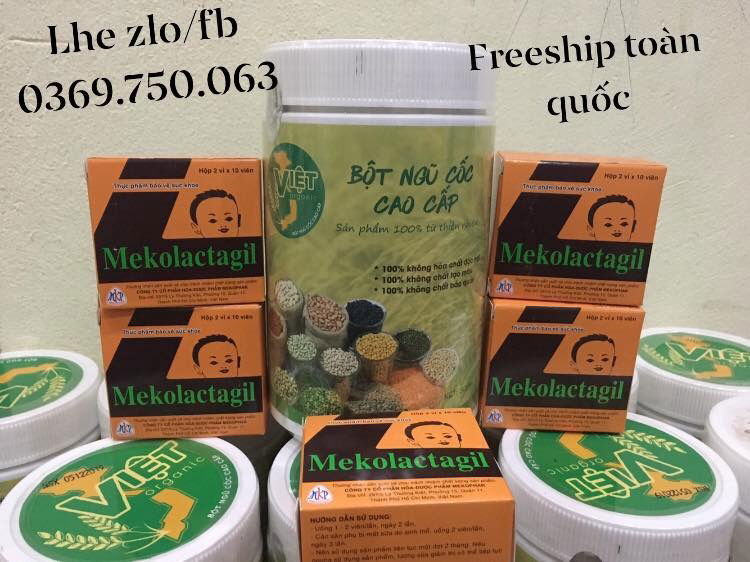 Combo tảo+ngũ cốc kích sữa