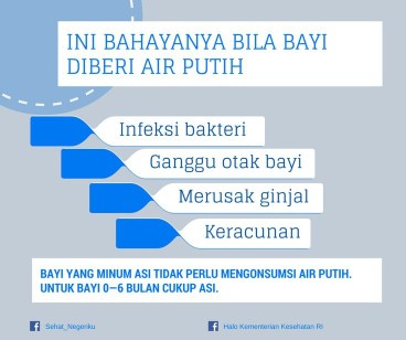 Air putih untuk bayi