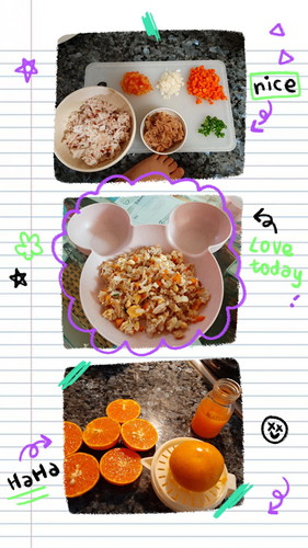 เมนูของเด็กหญิงหยู (1ขวบ)