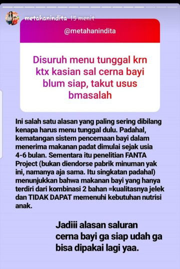 Dibaca ya bu.. ini dari Dr.Meta Hanindita,SPA