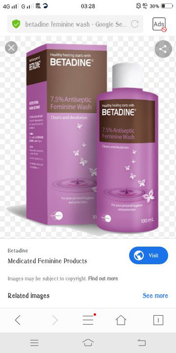 Betadine feminine wash 7.5%
