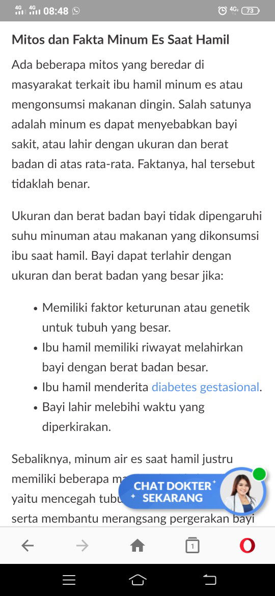 Minuman Dingin Tidak Masalah