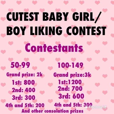 BABY CONTEST WITH CASH PRIZES