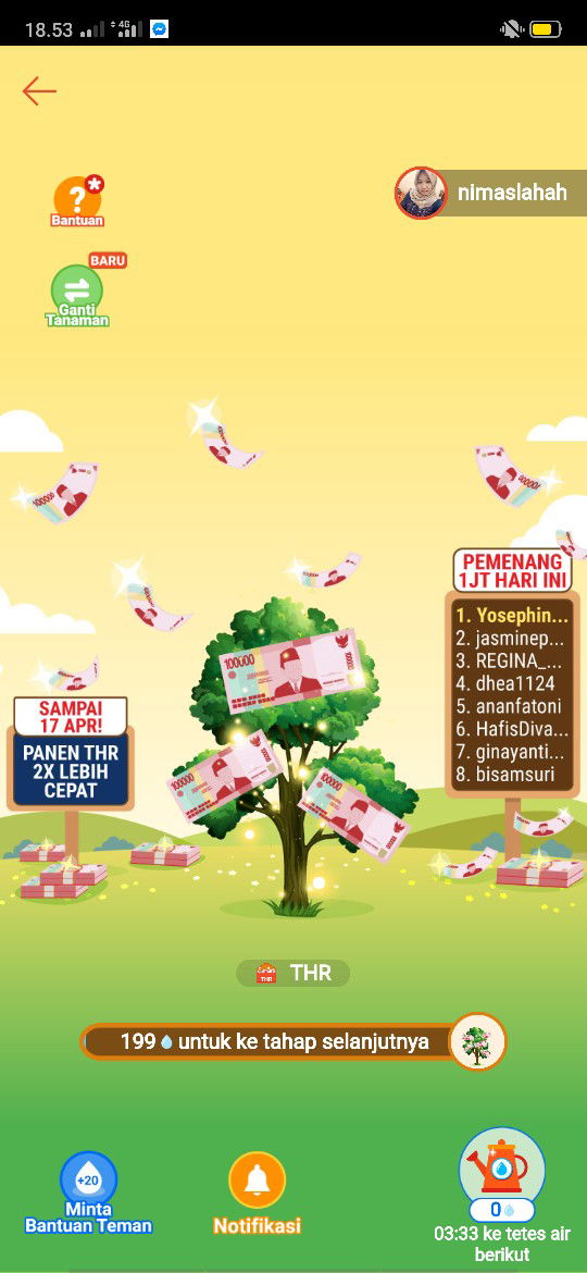 bantu siram shopee tanam