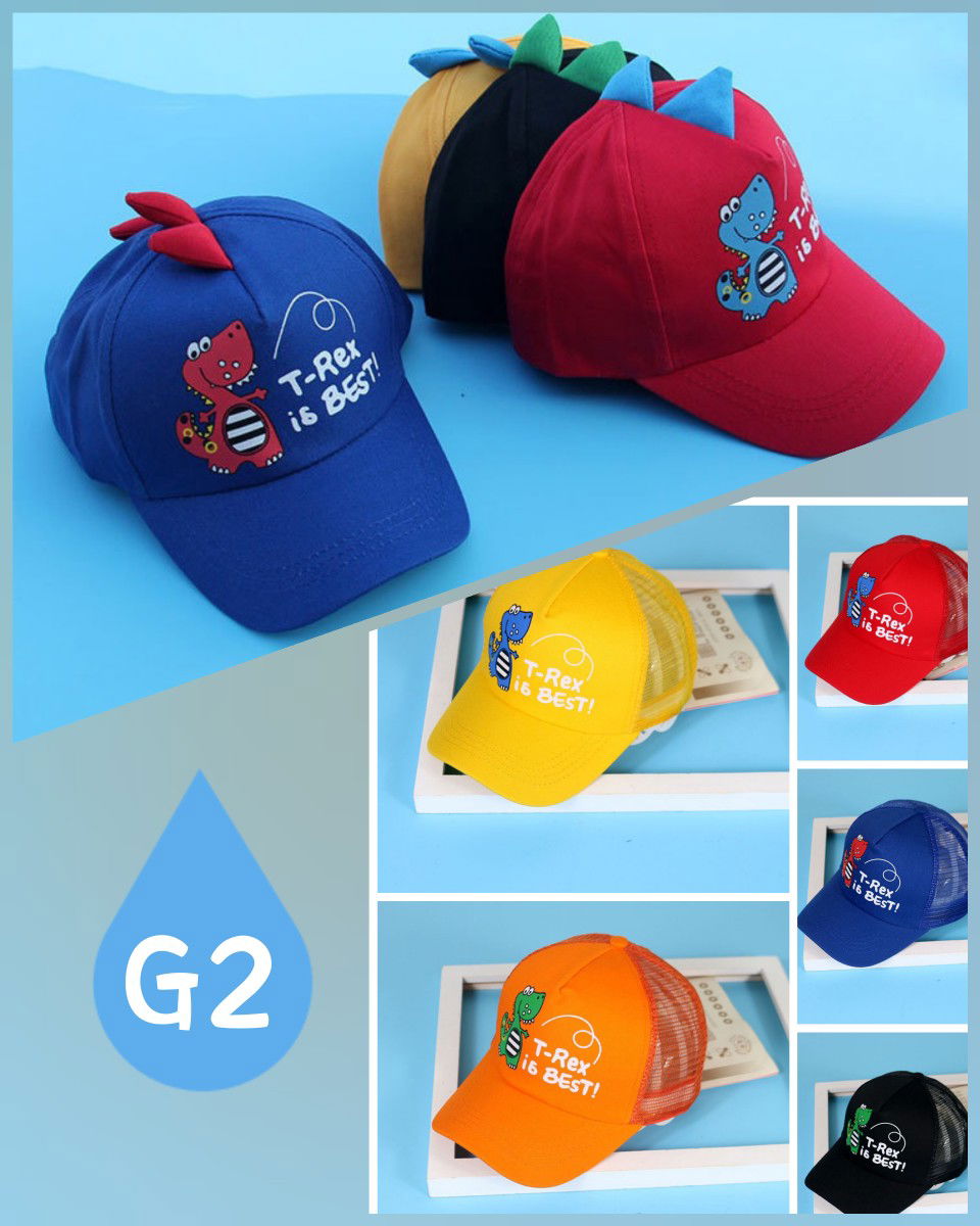 TOPI BASEBALL BORDIR DINOSAURUS