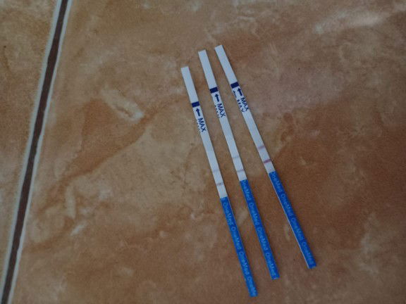 bunda.. mw tnya ap ini positif? prtma tes hsil nya smar2 gris 2 udh 3 tes msih smar2