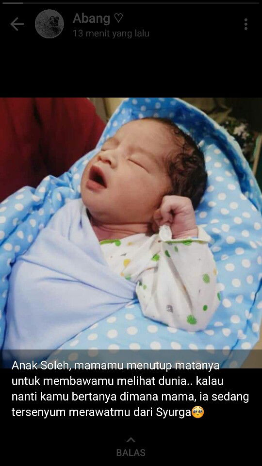 mami rela pergi demi kamu nak