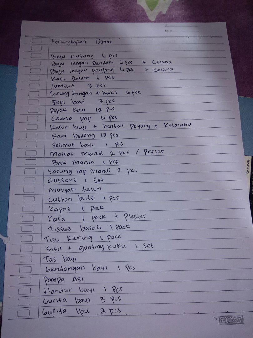 perlengkapan baby Newborn dan mommy