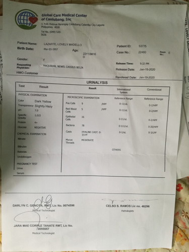please help me, sino po marunong magbasa ng result sa urinalysis..