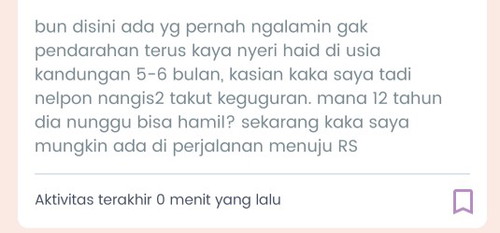 pendarahan di UK 5-6bulan