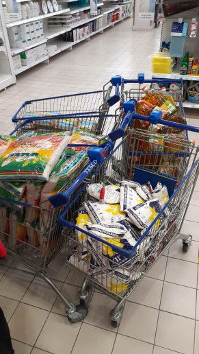 done shopping to help ppl who need it